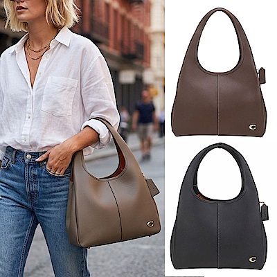 COACH 專櫃款 LANA 荔枝紋皮革肩背包-多色可選