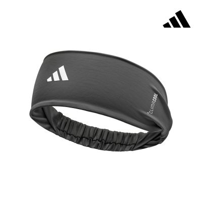 adidas 愛迪達 涼感透氣運動頭帶 (黑/白)
