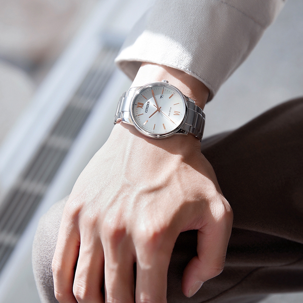 CITIZEN 星辰光動能簡約手錶雙12購物節送禮首選-銀/40mm BM6978-77A
