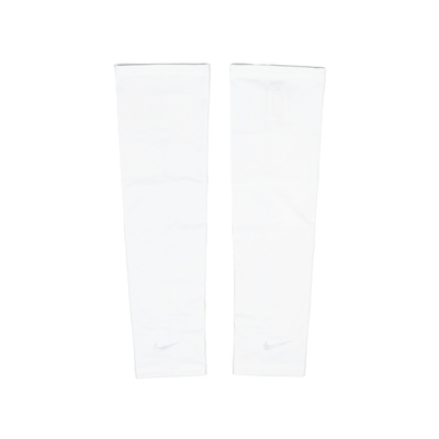 Nike 袖套 Dri-FIT UV 白 速乾 防曬 抗紫外線 反光 慢跑 運動 N1004268-109