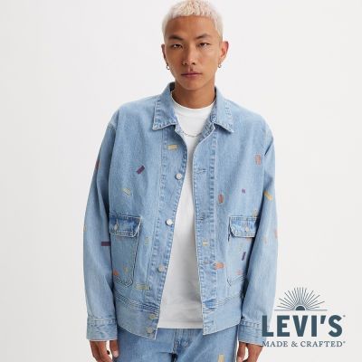 Levi s MOJ頂級日本布 男款丹寧牛仔夾克外套 / 精工刺繡 男生上衣 熱賣單品