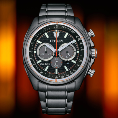CITIZEN星辰 CHRONOGRAPH CA4567-82H追述極限賽車型時尚腕錶 44.75mm