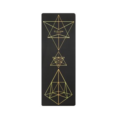 【Clesign】COCO Aurora Yoga Mat 瑜珈墊 4.5mm - Vanta Black (椰子殼纖維新增)
