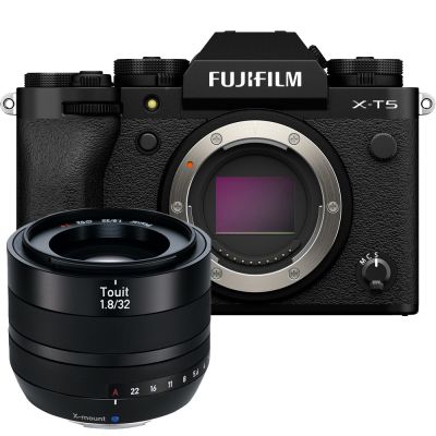 FUJIFILM 富士 FUJIFILM X-T5 單機身 恆昶公司貨 + Zeiss Touit 1.8/32 For X-mount 鏡頭 蔡司公司貨
