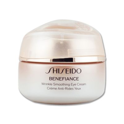 SHISEIDO資生堂 激彈密澎澎潤澤眼霜，專為成人設計，適用於各種肌膚型別。15ML容量，提供豐潤滋養效果，改善眼部乾燥與細紋，提升肌膚水潤度。為國內專櫃公司貨，產地依包裝顯示，製造日期為2023/03，有效期限至2026/03。