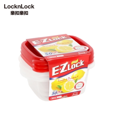 樂扣樂扣 EZ LOCK方型PP保鮮盒/250ML/3入(紅蓋)(快) | 保鮮盒 | Yahoo購物中心