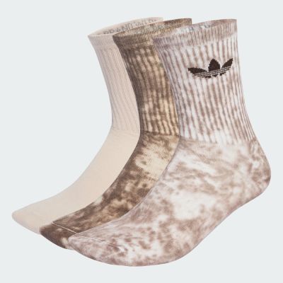 【adidas 愛迪達】 紮染中筒襪 3 雙入 男/女 - Originals JY0237