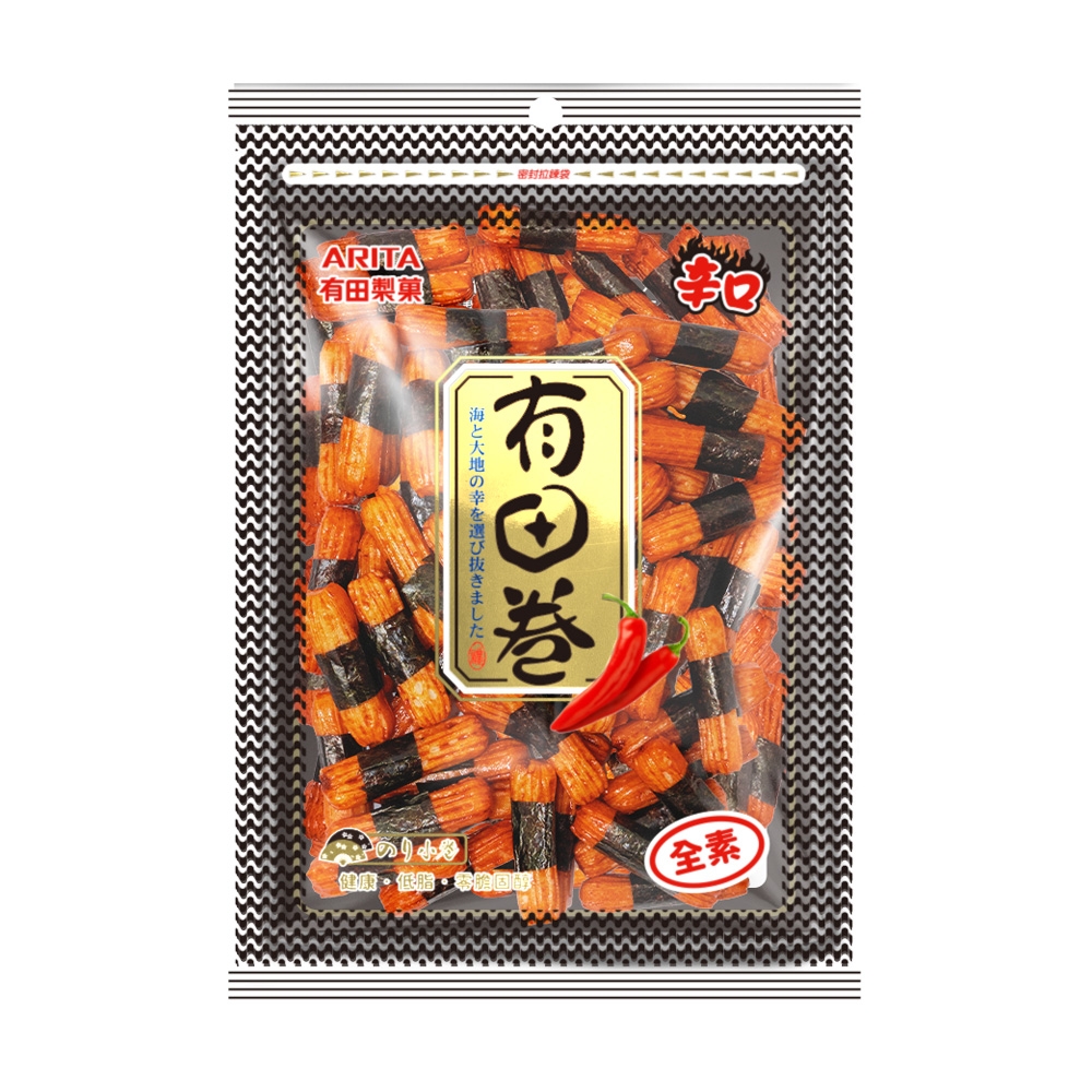 有田製果 海苔小卷 辣味 (80g)