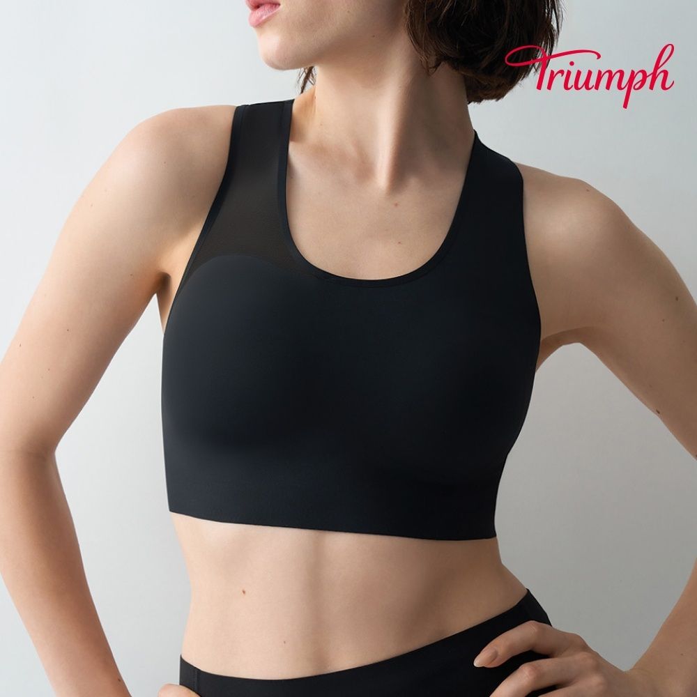 Athleisure 城市律動系列 輕透無鋼圈背心 經典黑