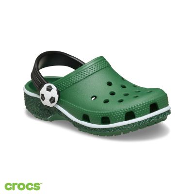 Crocs卡駱馳 (童鞋) 經典足球場小克駱格 T 小童-草地綠 213962-2CZ