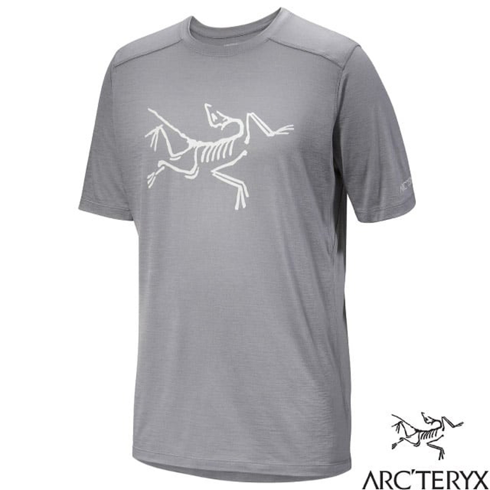 ARCTERYX 始祖鳥】男Ionia LOGO 美麗諾羊毛短袖圓領排汗衣.T恤