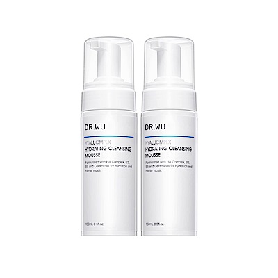 DR.WU 玻尿酸保濕潔顏慕斯150ML(共2入)