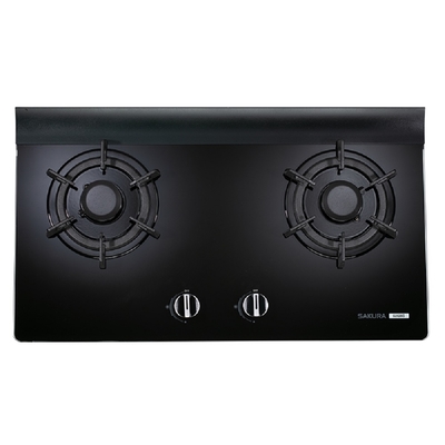 SAKURA櫻花牌 (全省安裝)櫻花雙口檯面爐黑色(與G-2826G同款)NG1瓦斯爐天然氣G-2826GBN