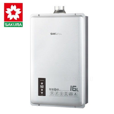 SAKURA櫻花牌 櫻花牌 DH1605 智能恆溫16L強制排氣熱水器(天然)