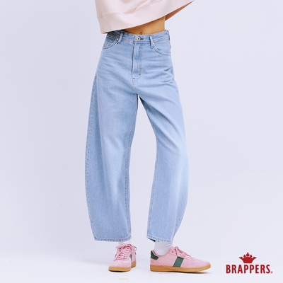 BRAPPERS 女款 Boy friend系列-九分錐形牛仔褲-淺藍