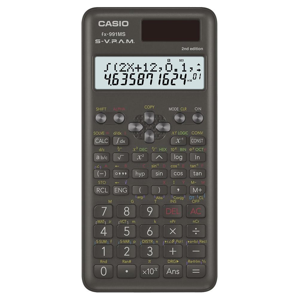 CASIO卡西歐工程用標準型計算機(FX-991MS-2 最新第二代保固24個月) | 財務/工程/國家考試型| Yahoo購物中心