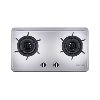 SAKURA櫻花牌 (全省安裝)櫻花二口雙炫火檯面爐不鏽鋼G2922S瓦斯爐桶裝瓦斯G-2922SL