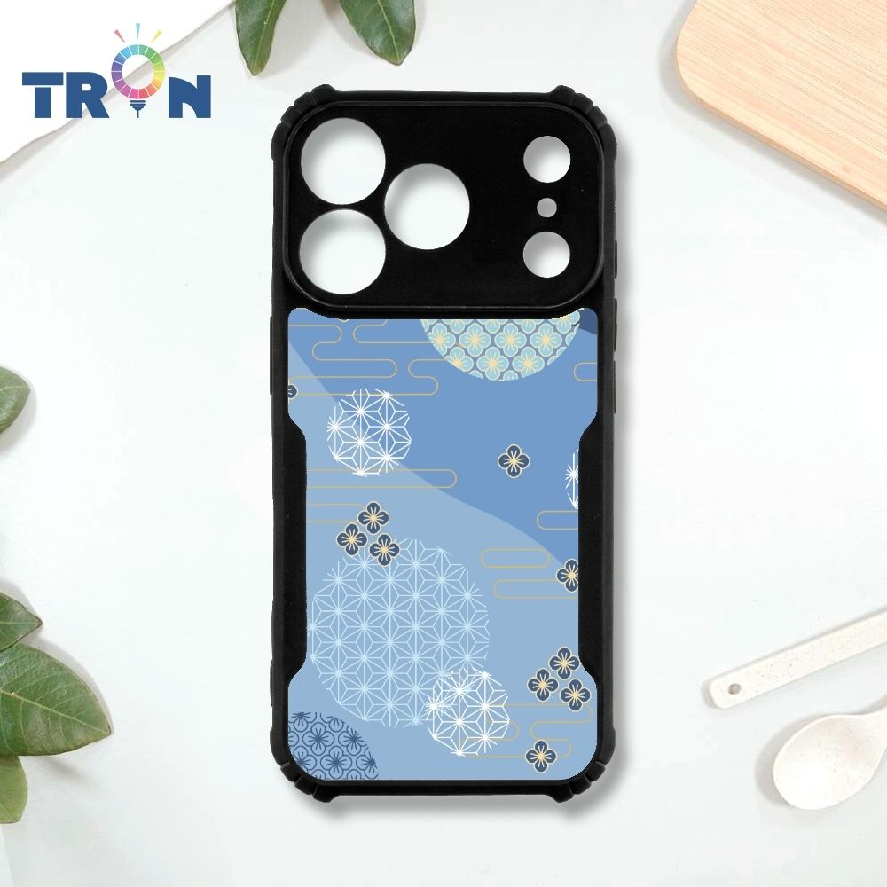 TRON iPhone 17 Pro 日系和風幾何-4 四角防摔 機甲殼 軟硬殼 手機殼