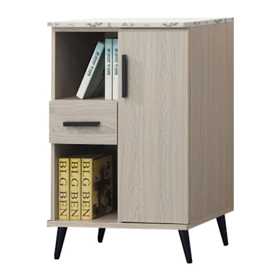 文創集 爾可斯2尺單門單抽低展示櫃/收納櫃(二色可選)-61x40x85cm免組