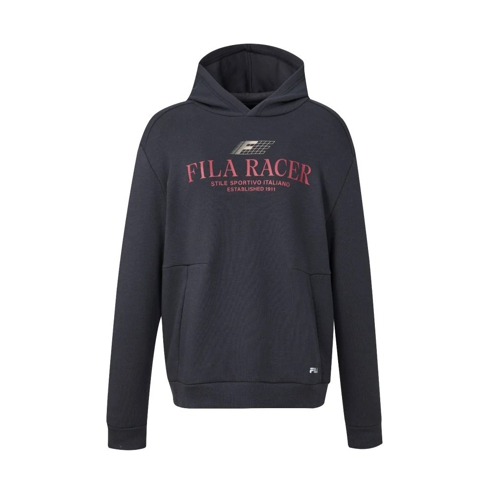 【FILA】男長袖連帽T恤-深灰色 1TEA-5305-DG