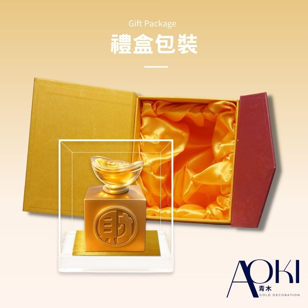 純金開運馬　純金9999 AOKI青木】純金9999黃金擺件馬上轉錢・開運元寶金重0.5G | 黃金擺件