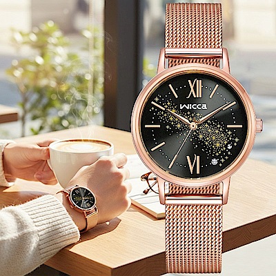 CITIZEN星辰 Wicca 少女系列 台灣限定 太陽能 優雅星辰腕錶 學生錶 新年禮物 推薦 送禮 30.2mm / KP5-166-53 R