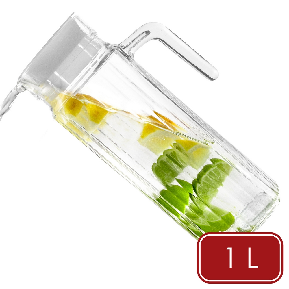 ibili》玻璃冷水瓶-豎紋1L-- 冷水壺| 冷水壺| Yahoo購物中心