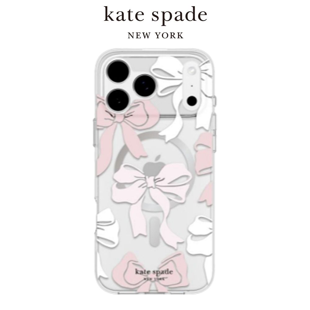 【kate spade】iPhone 17系列 精品磁吸防摔殼 甜美緞帶