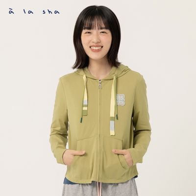 a la sha 雙抽繩涼感連帽外套