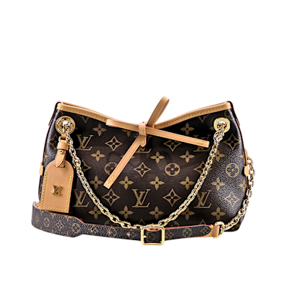 LOUIS VUITTON路易威登 LV M13014 新款CarryAll BB Monogram 帆布鍊帶/斜背包