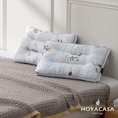 HOYACASA 60支天絲舒眠兒童枕-恐龍星夜(48×28公分)