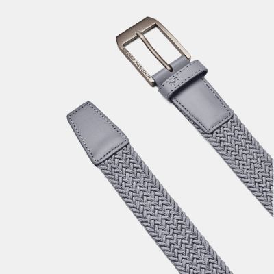 【UNDER ARMOUR】UA 男 Braided 高爾夫腰帶 1387746-035