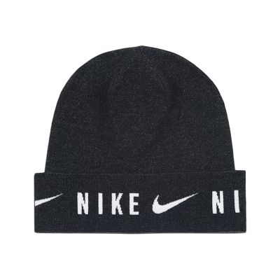 Nike 毛帽 Lightweight Knit Cuffed 黑 反折 帽子 N101240301-2OS