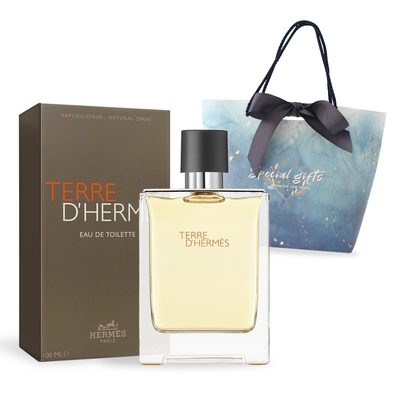 HERMES 愛馬仕 TERRE dHermes大地男性淡香水100ml-贈禮品袋