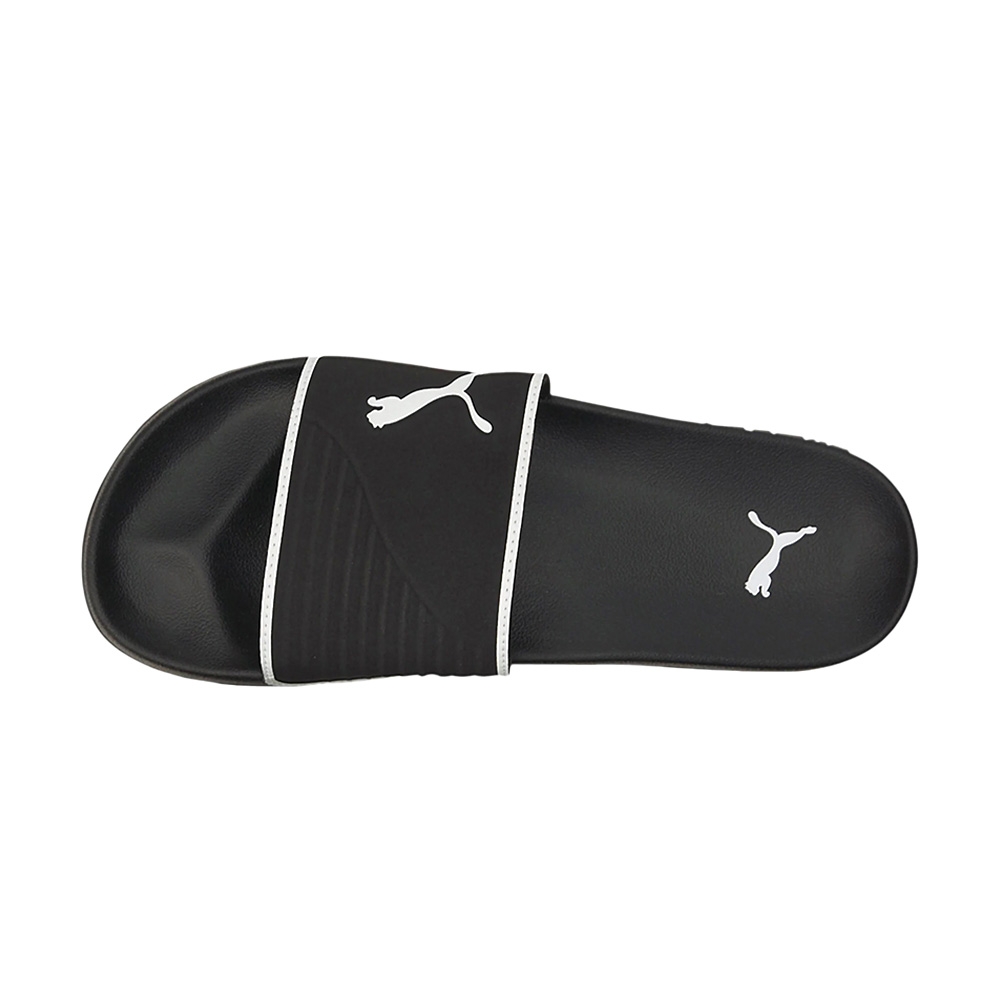 Puma Leadcat 2 Shower 男鞋 黑白色 大Logo 休閒 一片拖 魔鬼氈 拖鞋 38414001