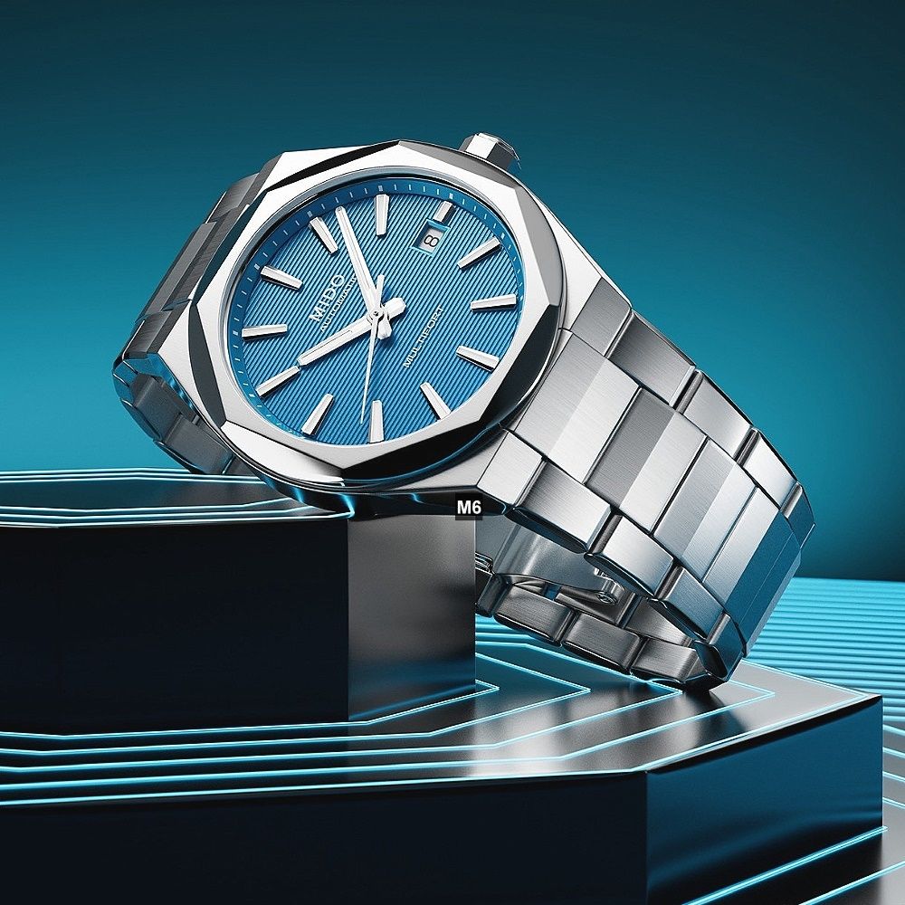 MIDO美度新春款先鋒Multifort 8 One Crowns八角形藍面40㎜ M6