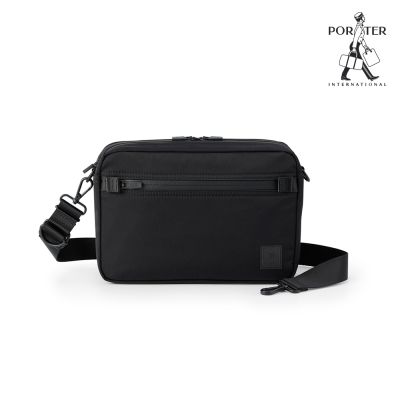 PORTER INTERNATIONAL - 自由探索VENTURE雙層斜背包 - 黑色