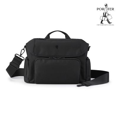 PORTER INTERNATIONAL - 理性秩序MATRIX斜背包(XL) - 黑