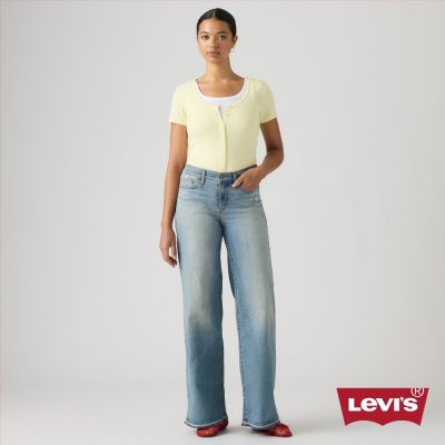Levi s 318 Shaping Wide Leg 中腰直筒牛仔褲 / 微彈性 女生牛仔褲 熱賣單品