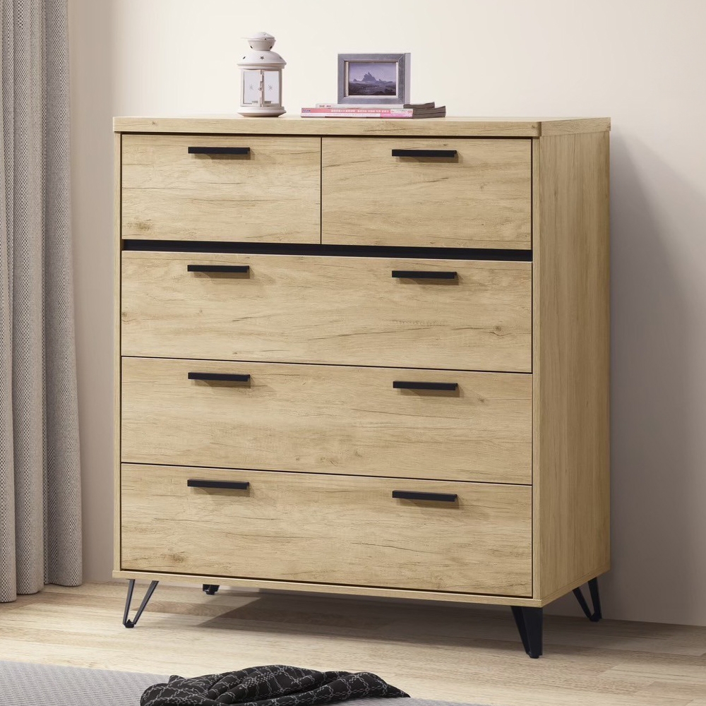 時尚屋伯尼3.5尺四斗櫃寬106.2x深54.5x高119.5公分免運費/免組裝/斗櫃