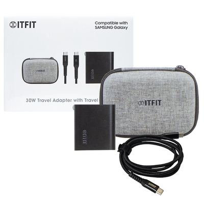 Samsung三星 原廠 ITFIT 30W PD雙孔+60W 3A 雙Type-C 快充組 (ITFITPW11)
