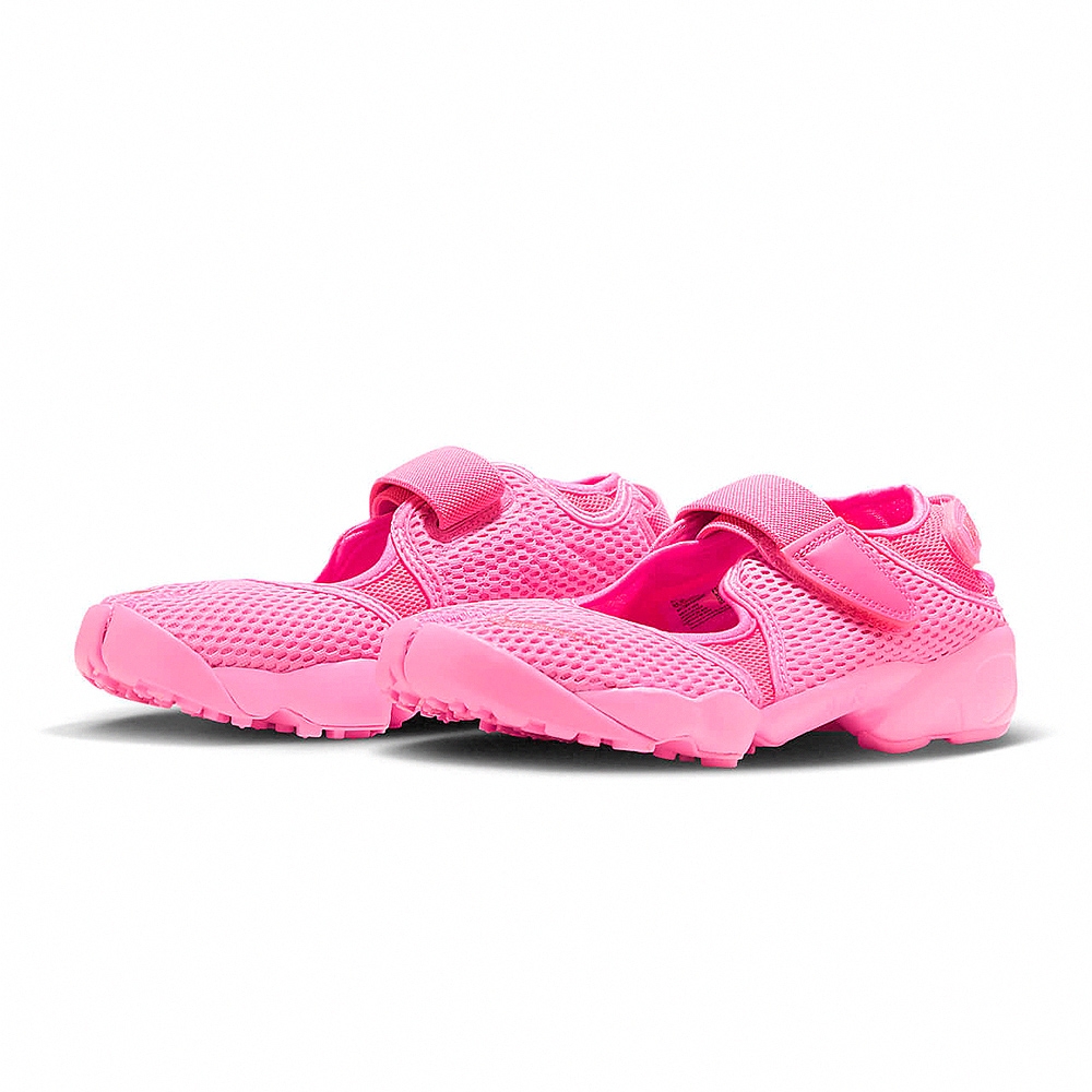 NONEWS X 紅臉兒 Nike Air Rift BR 女粉忍者鞋魔鬼氈穿搭經典包覆運動休閒涼拖鞋FN9326