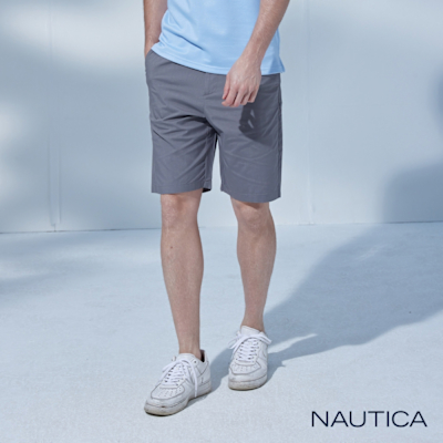 Nautica 男裝 COOLMAX都會休閒短褲-灰色