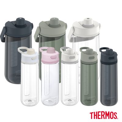 THERMOS膳魔師 (超值2入) 彈蓋輕水瓶710ml+輕水瓶1200ml(TP4329+TP4349)