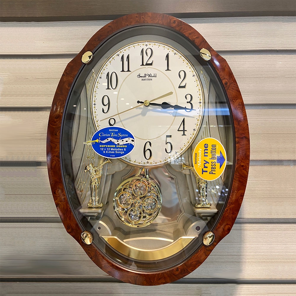 RHYTHM 麗聲Trumpet 二重奏音樂鐘掛鐘4MJ427 | RHYTHM麗聲| Yahoo購物中心