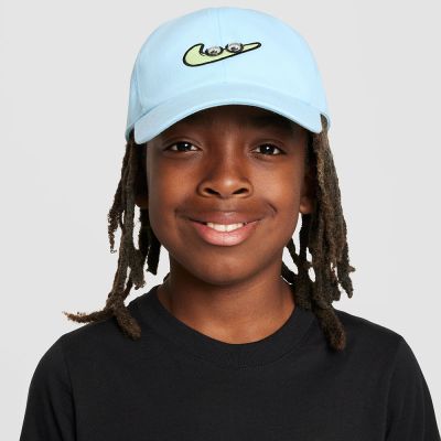 NIKE 帽子 童帽 大童 棒球帽 運動帽 遮陽帽 K NK CLUB CAP US CB SWOOSHY 藍 FZ0831-474