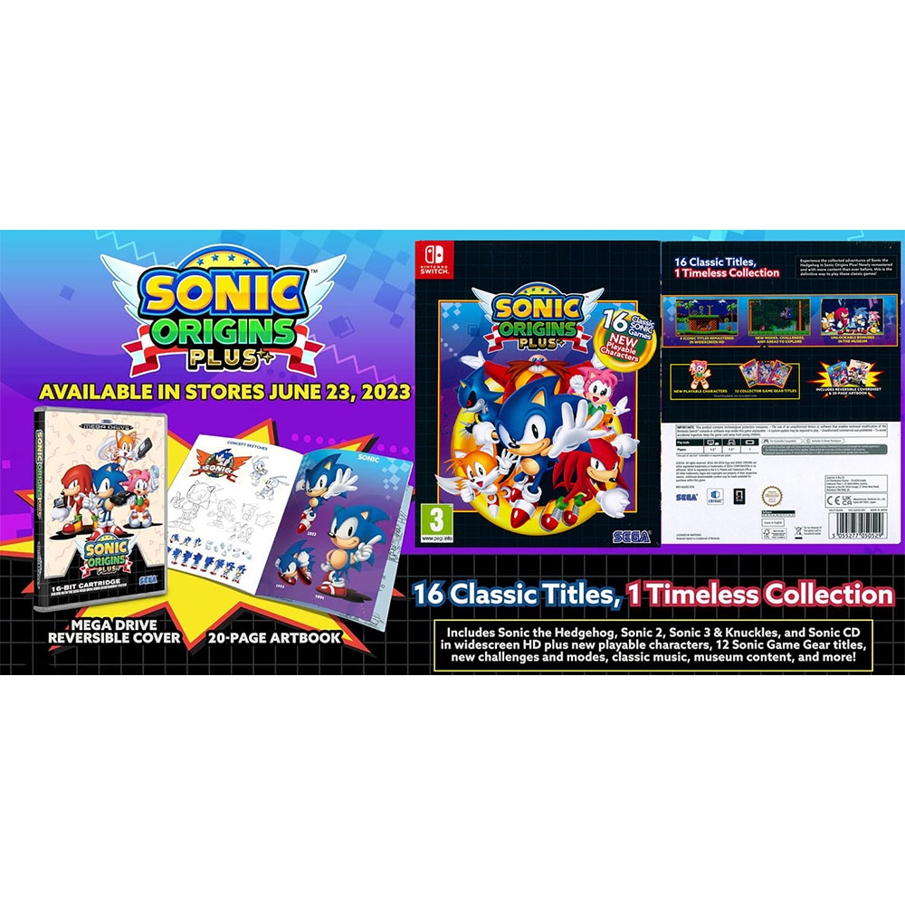 索尼克起源PLUS SONIC ORIGINS PLUS - NS SWITCH 中英日文歐版| Switch