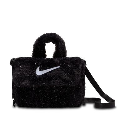 NIKE 耐吉 側背包-黑色 Y NK FX FUR CROSSBODY-FZ1329010