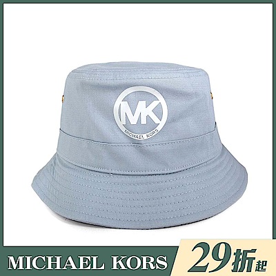 MICHAEL KORS 圓標Logo水洗牛仔漁夫帽(牛仔藍)