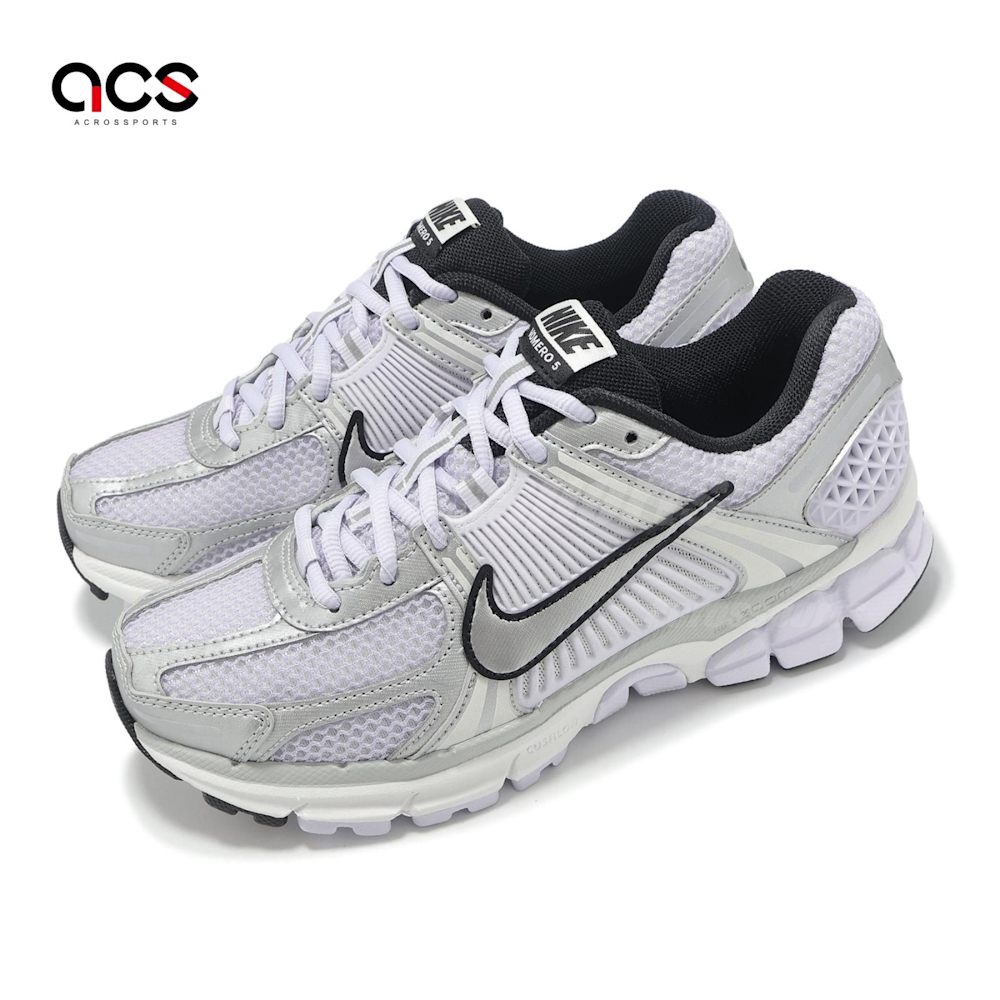 Nike 休閒鞋Wmns Air Zoom Vomero 5 M 女鞋銀紫復古緩震運動鞋IB7253
